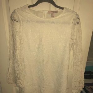 white lace dress